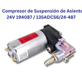Compresor de Suspensión de Asiento 24V 194087 / 135ADC56/24-487 Compatible con Caterpillar 333-4157 (320D, 315D, 336D